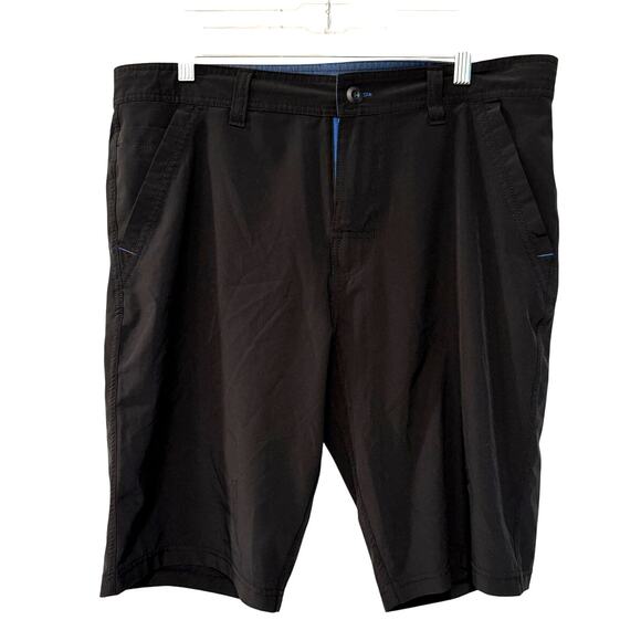 NEW! prAna Men's 34 Hybridizer Swim Trunks Ripstop Shorts Hiking Outdoors Black - Picture 2 of 6